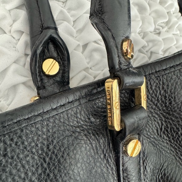 Tory Burch Black Tote with Gold Details - Picture 6 of 8